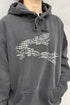 LOGO WASHED HOODIE -CHARCOAL- *Last1
